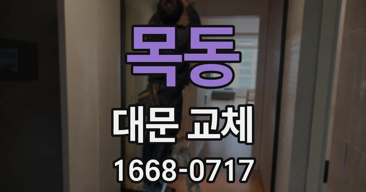 목동 대문 교체