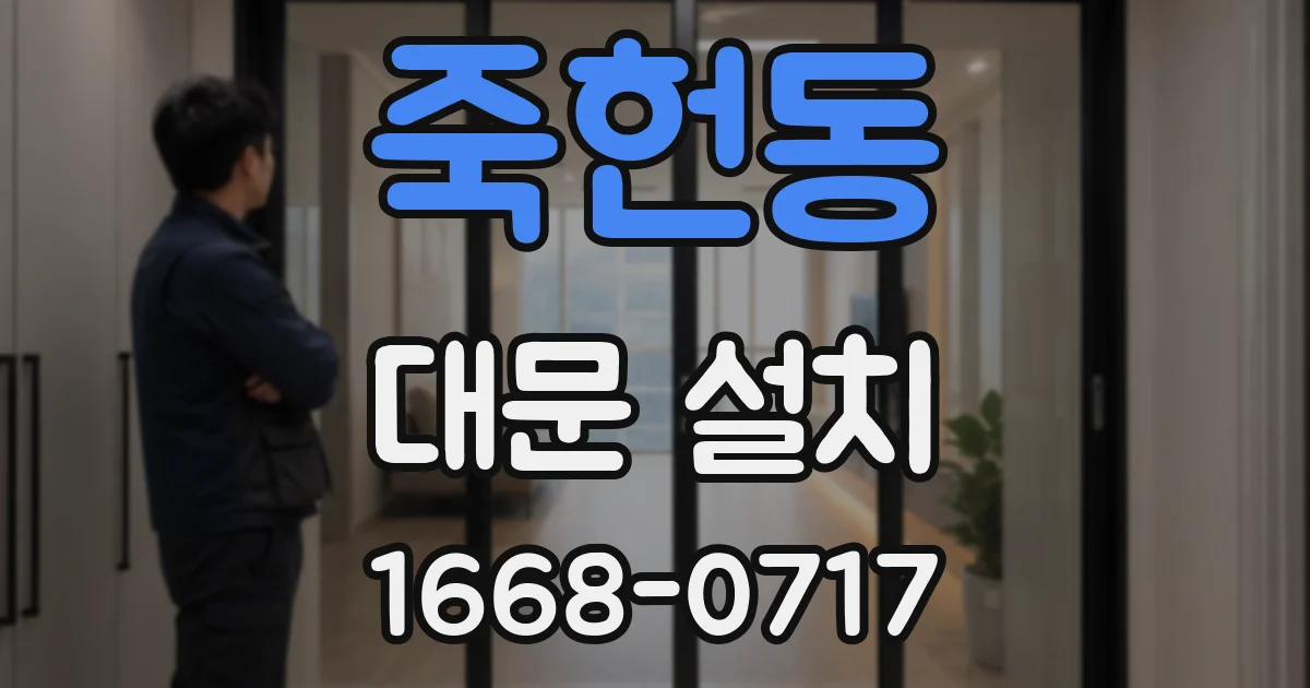 죽헌동 대문 설치