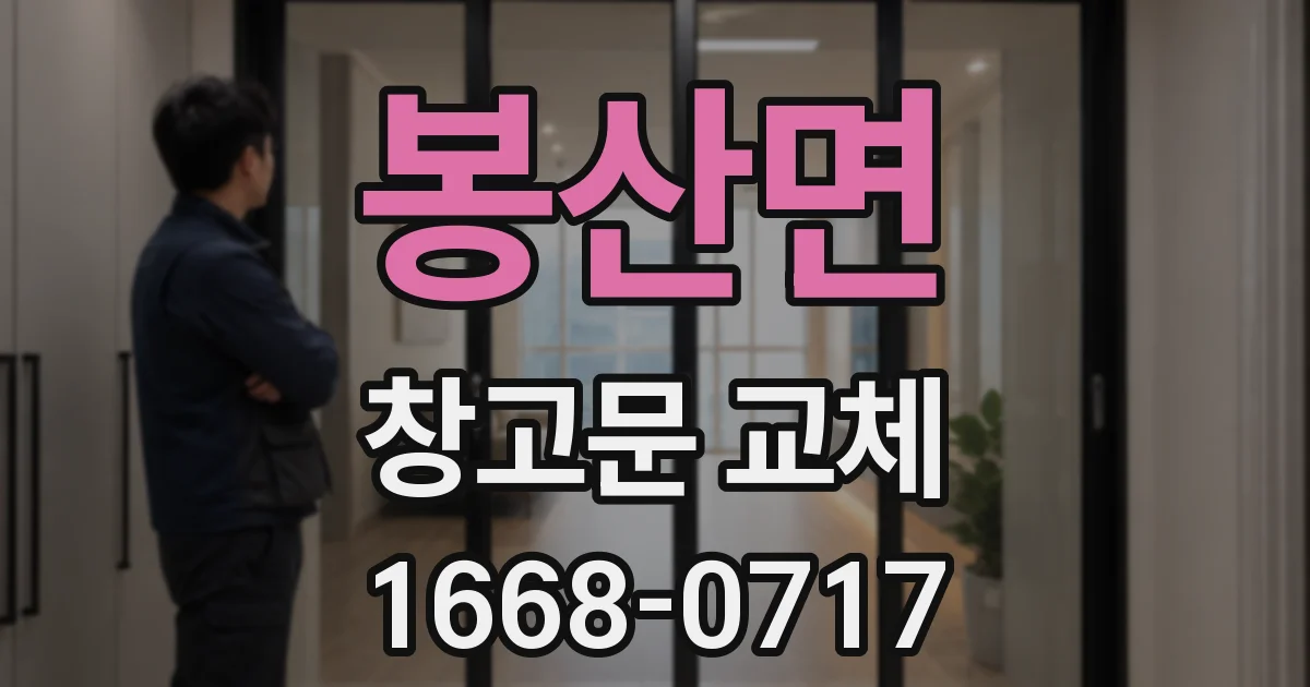 봉산면 창고문 교체