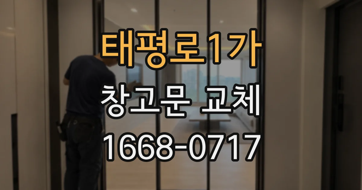 태평로1가 창고문 교체