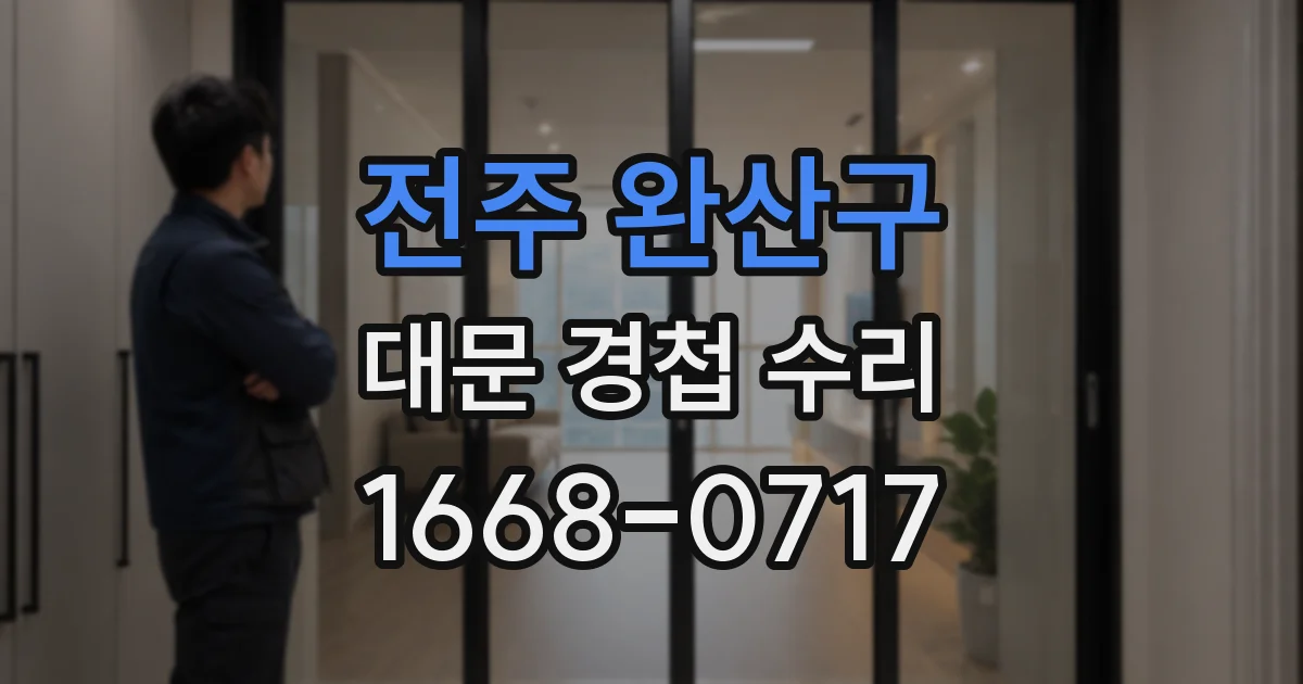 전주 완산구 대문 경첩 수리