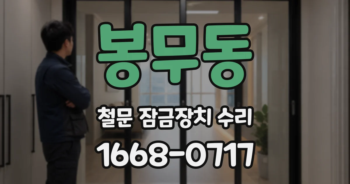 봉무동 철문 잠금장치 수리