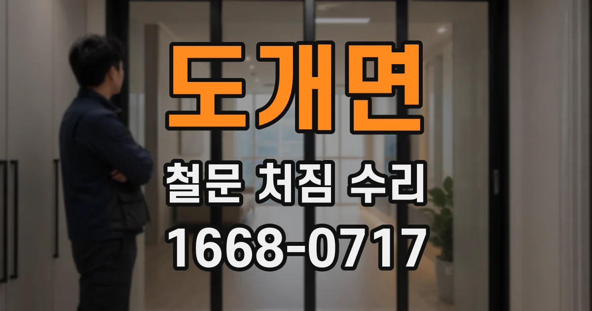 도개면 철문 처짐 수리