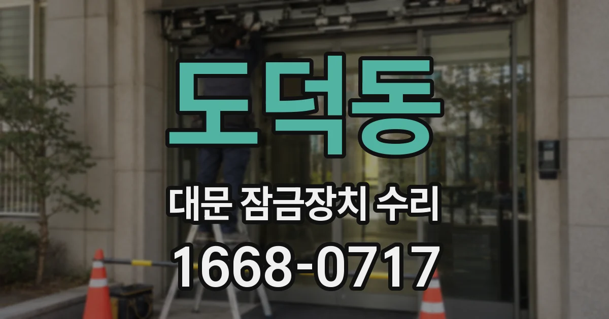 도덕동 대문 잠금장치 수리