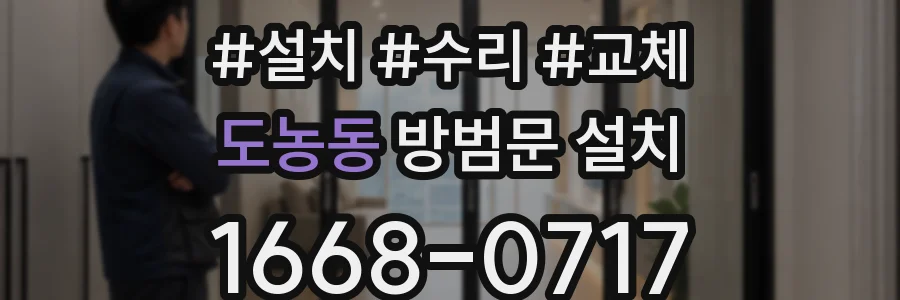 도농동 방범문 설치