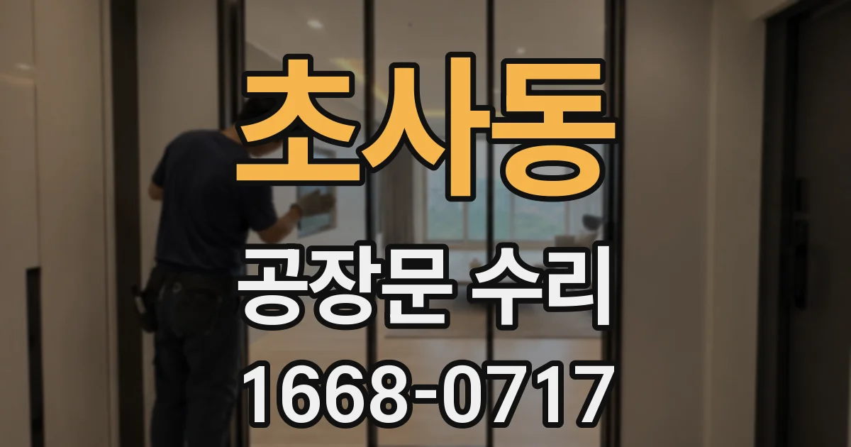 초사동 공장문 수리