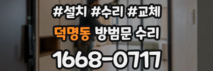 덕명동 방범문 수리