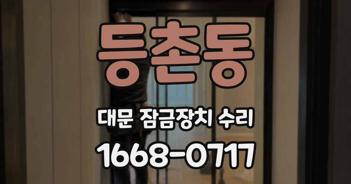 등촌동 대문 잠금장치 수리