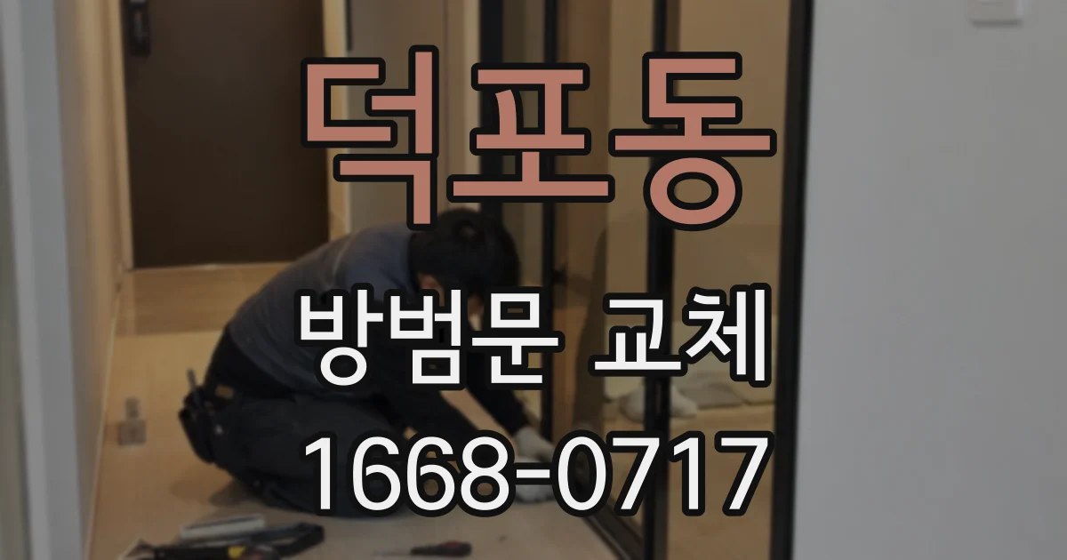 덕포동 방범문 교체