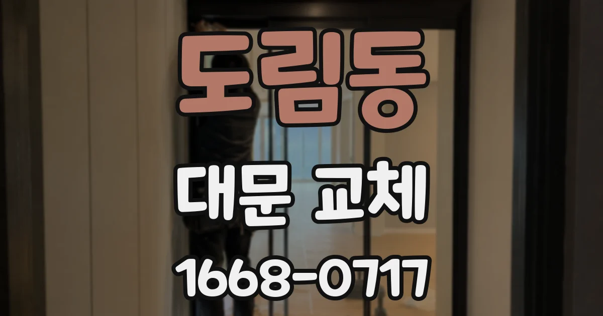 도림동 대문 교체