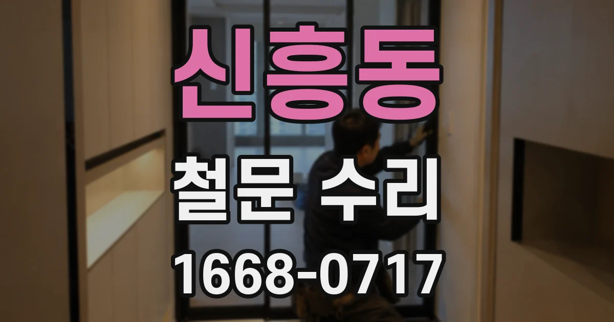 신흥동 철문 수리