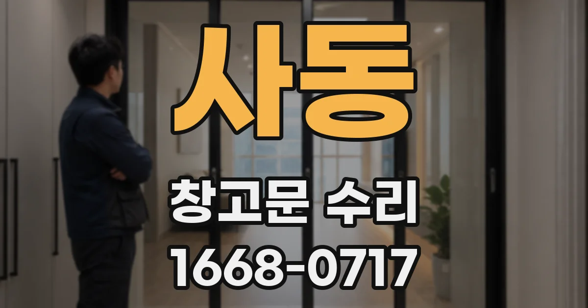 사동 창고문 수리