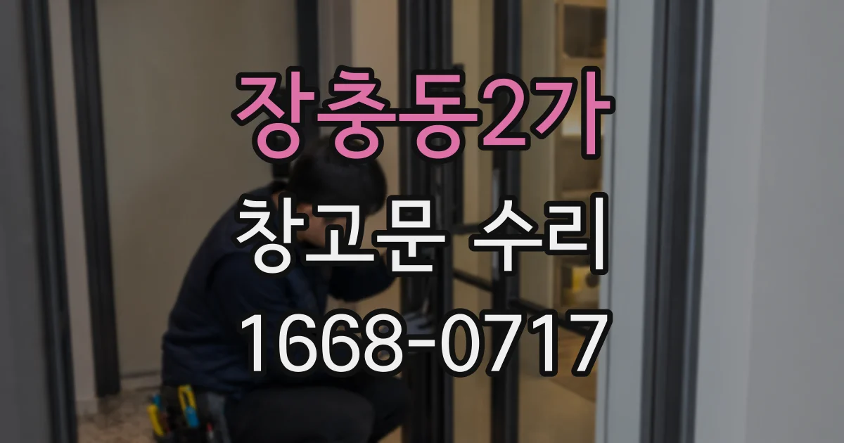 장충동2가 창고문 수리