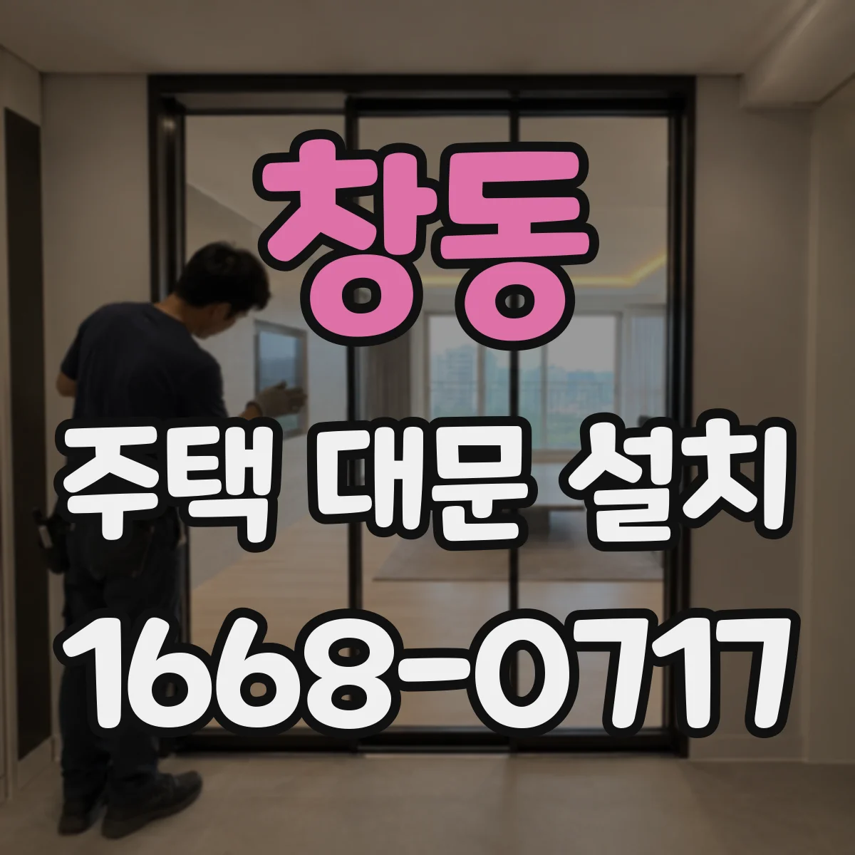 창동 주택 대문 설치