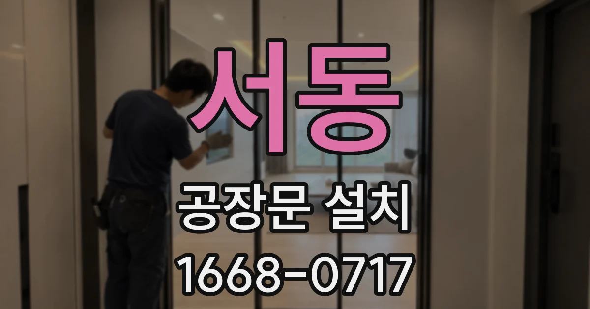 서동 공장문 설치