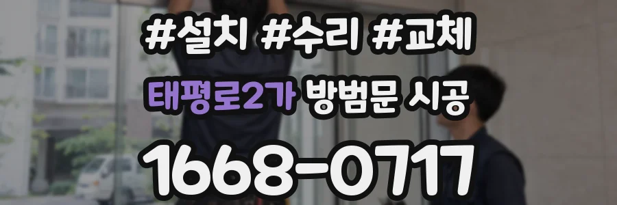 태평로2가 방범문 시공