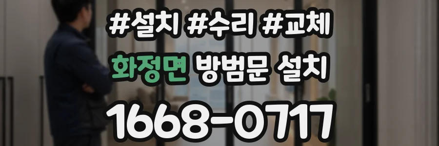 화정면 방범문 설치