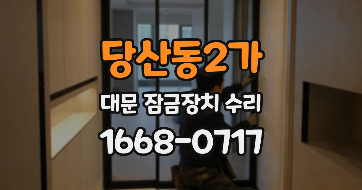 당산동2가 대문 잠금장치 수리