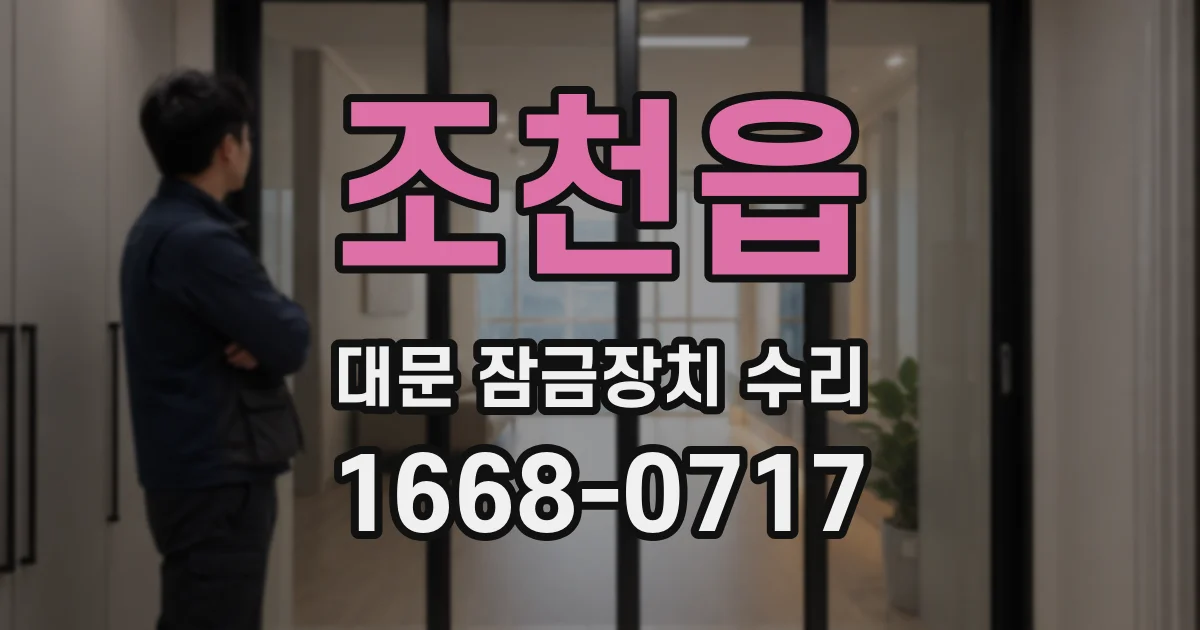 조천읍 대문 잠금장치 수리