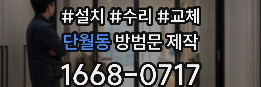 단월동 방범문 제작