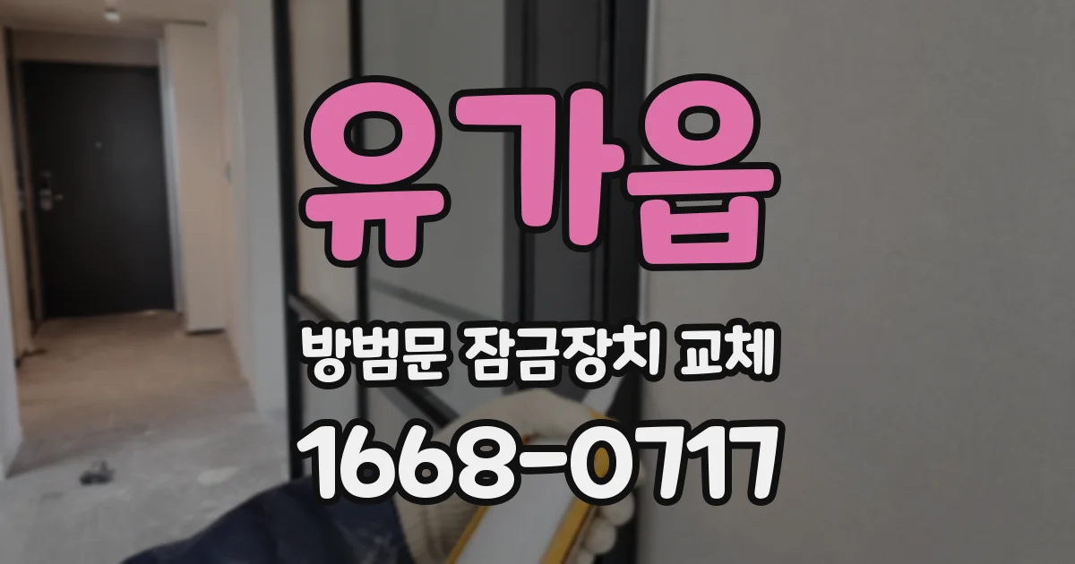 유가읍 방범문 잠금장치 교체