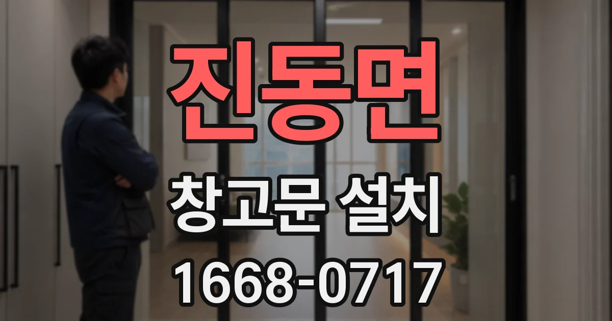 진동면 창고문 설치