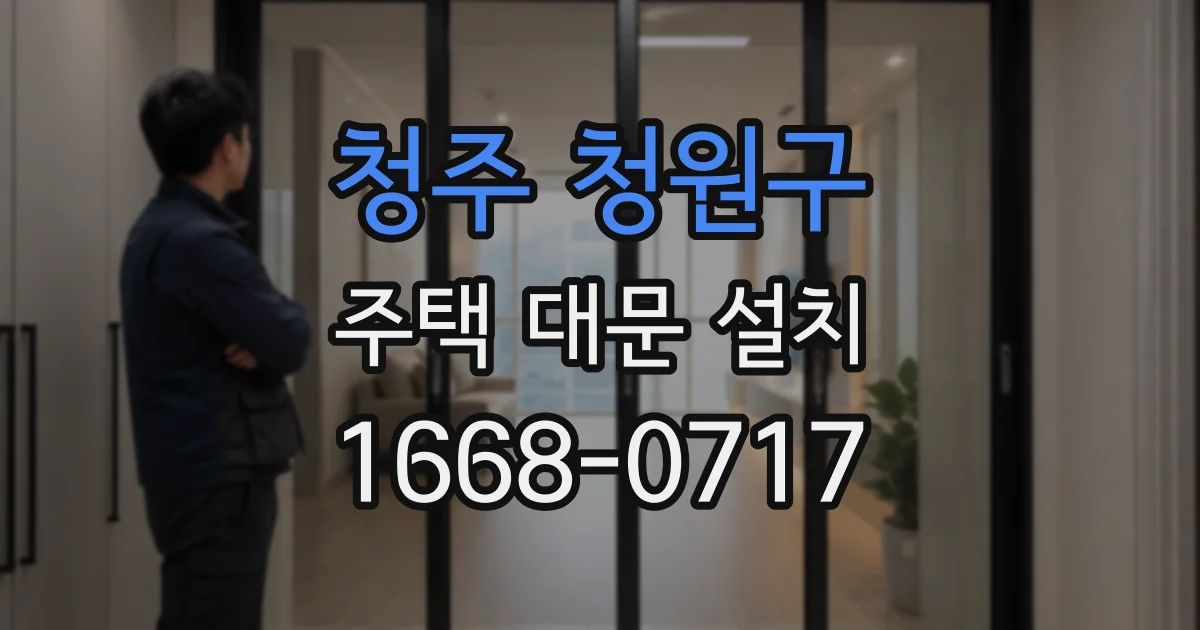 청주 청원구 주택 대문 설치