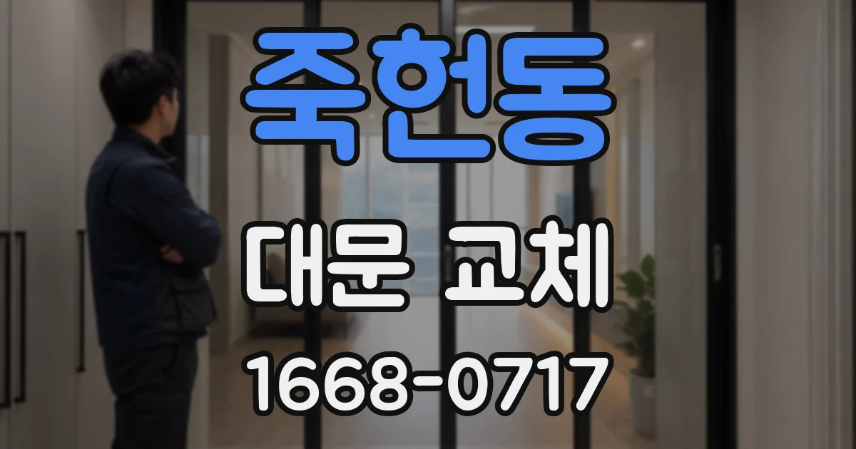 죽헌동 대문 교체