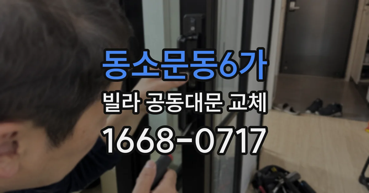 동소문동6가 빌라 공동대문 교체