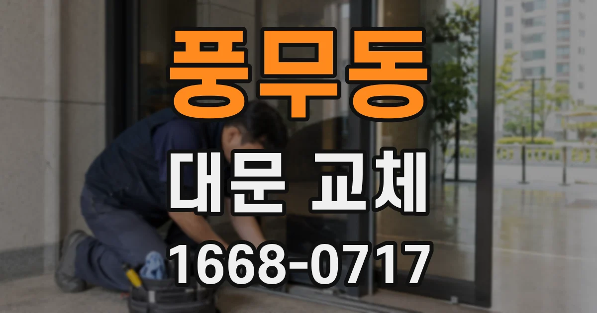 풍무동 대문 교체