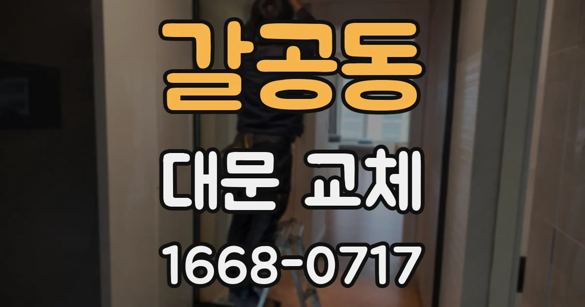 갈공동 대문 교체