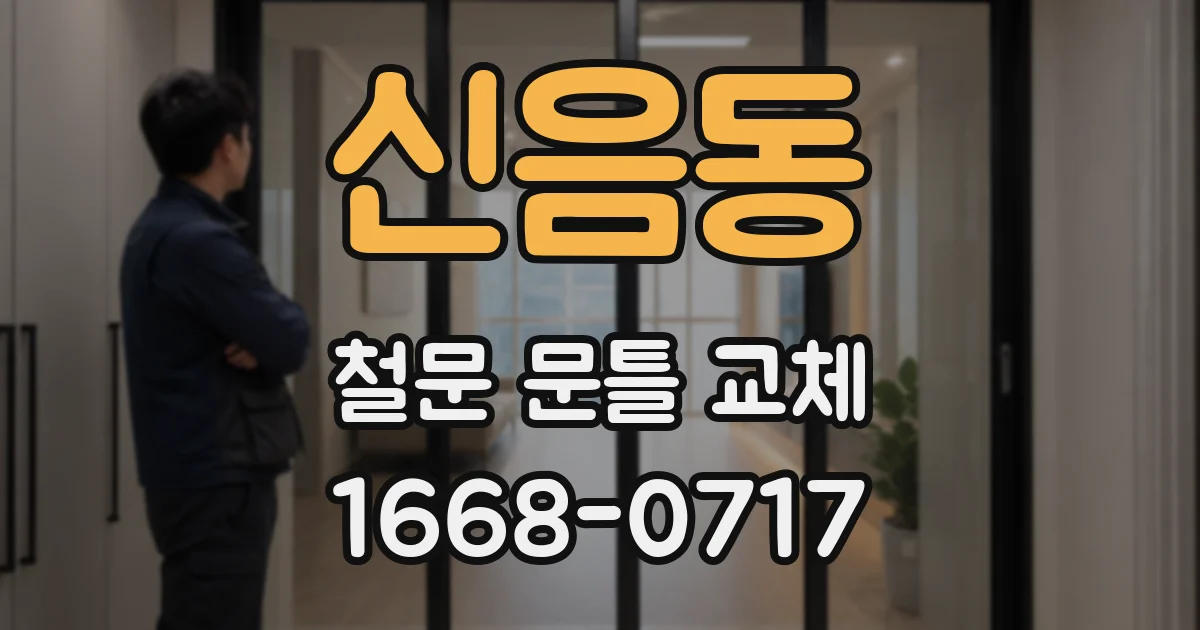 신음동 철문 문틀 교체