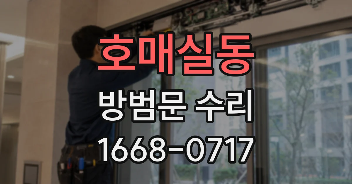 호매실동 방범문 수리