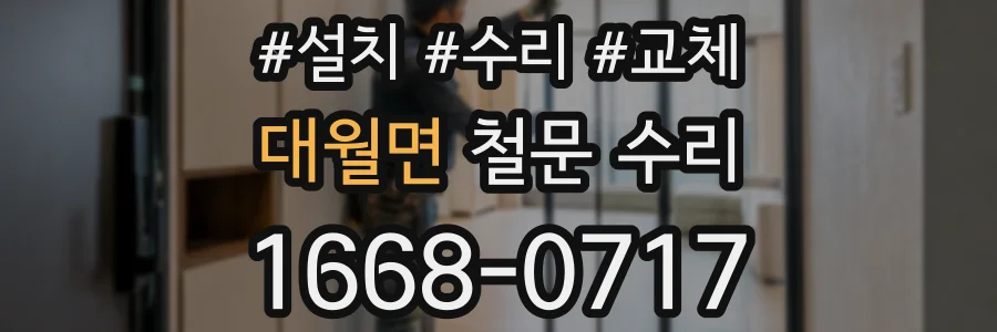 대월면 철문 수리
