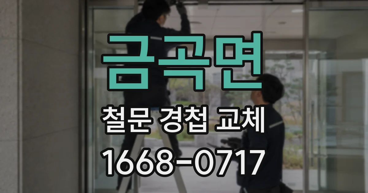 금곡면 철문 경첩 교체