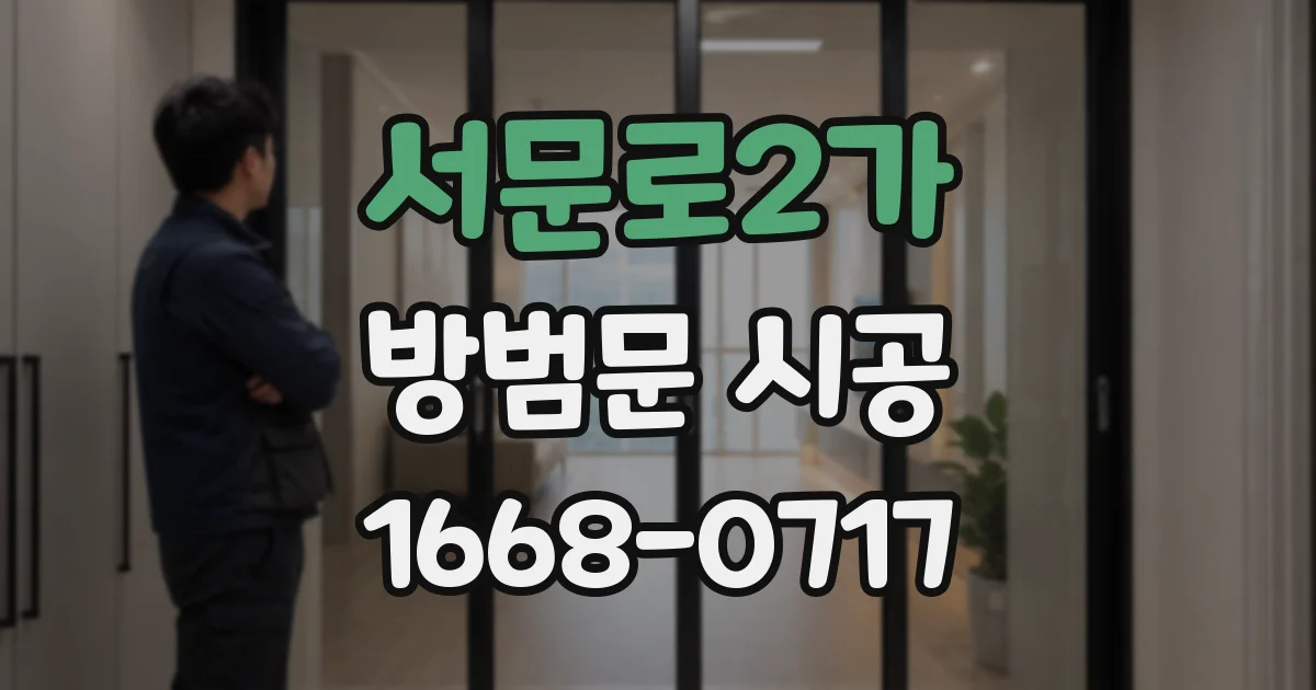 서문로2가 방범문 시공