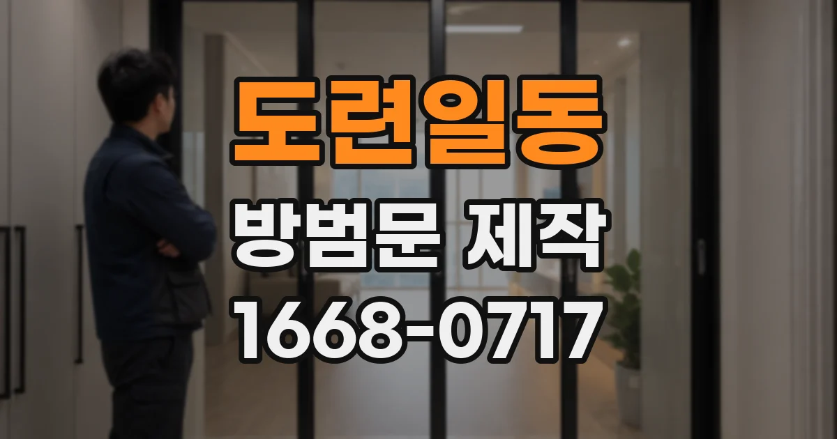 도련일동 방범문 제작