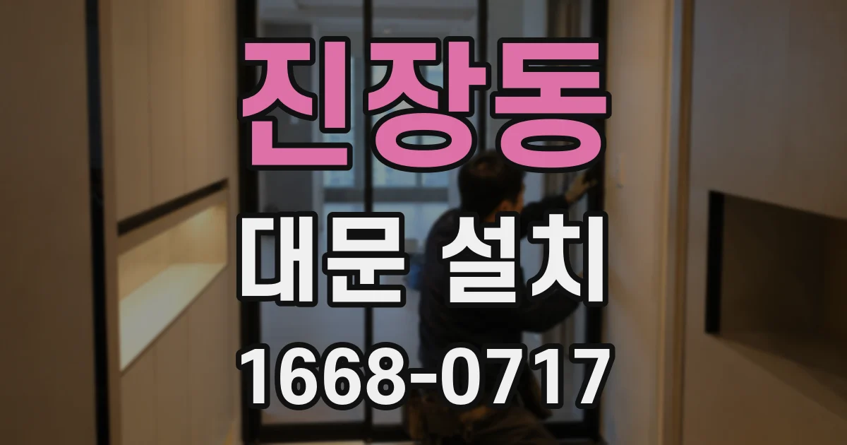 진장동 대문 설치