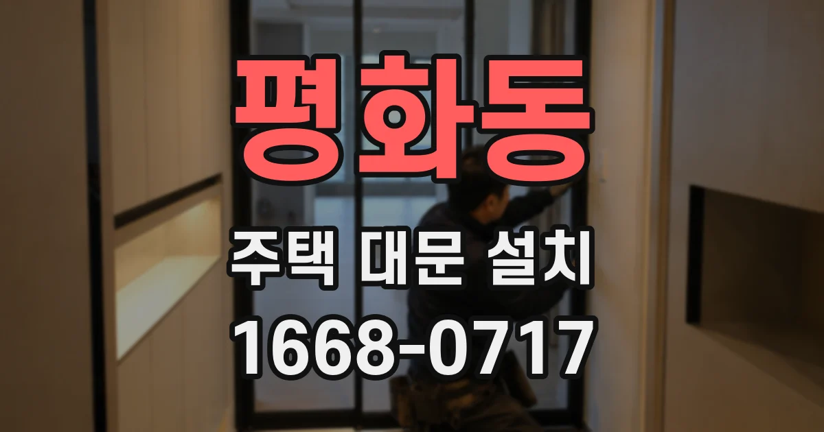 평화동 주택 대문 설치