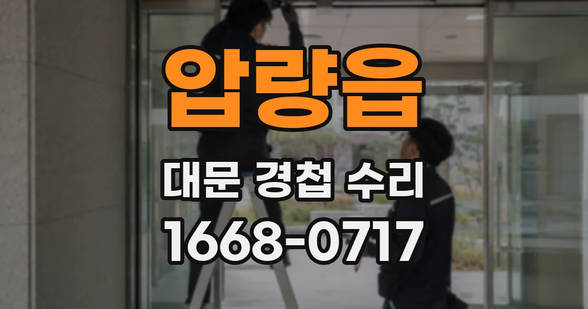 압량읍 대문 경첩 수리
