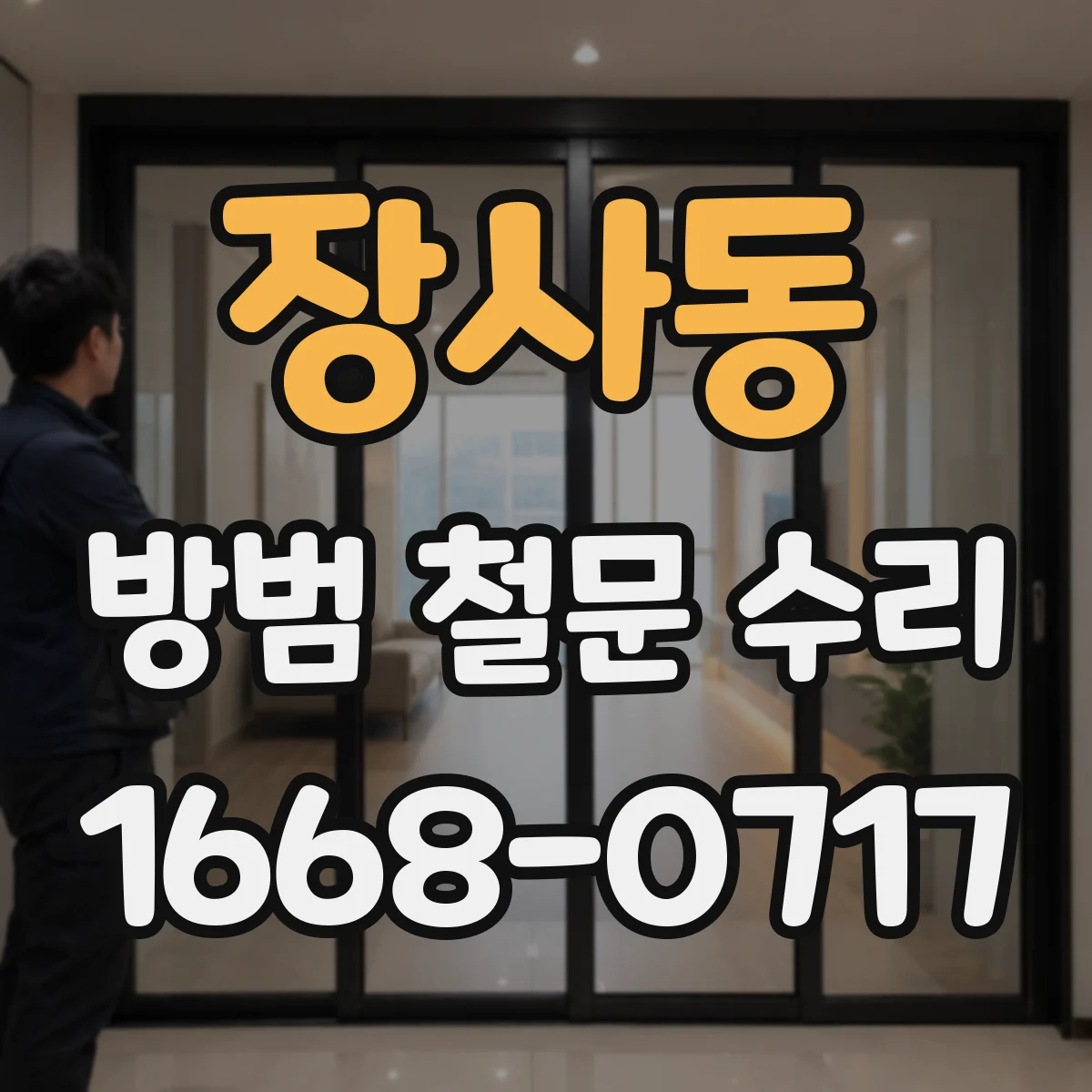 장사동 방범 철문 수리
