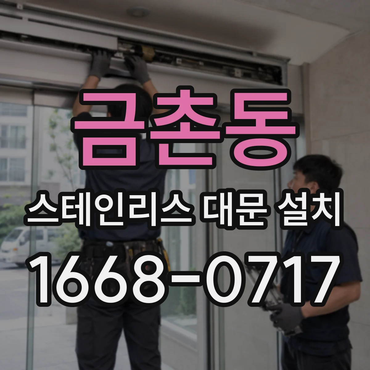 금촌동 스테인리스 대문 설치