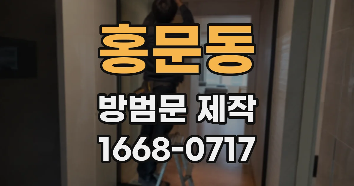 홍문동 방범문 제작