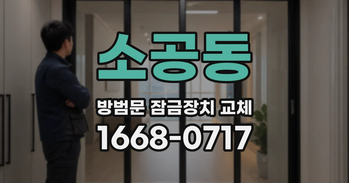 소공동 방범문 잠금장치 교체