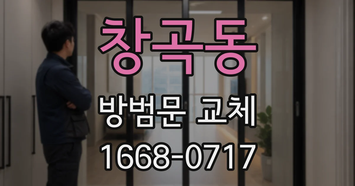 창곡동 방범문 교체