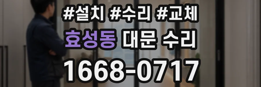 효성동 대문 수리
