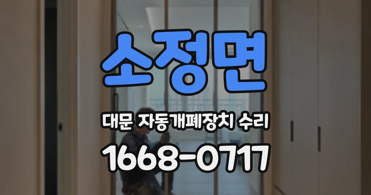 소정면 대문 자동개폐장치 수리