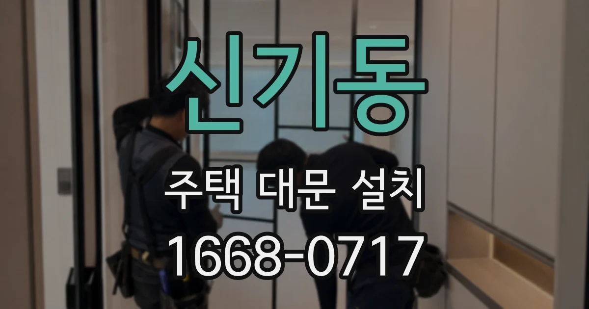 신기동 주택 대문 설치