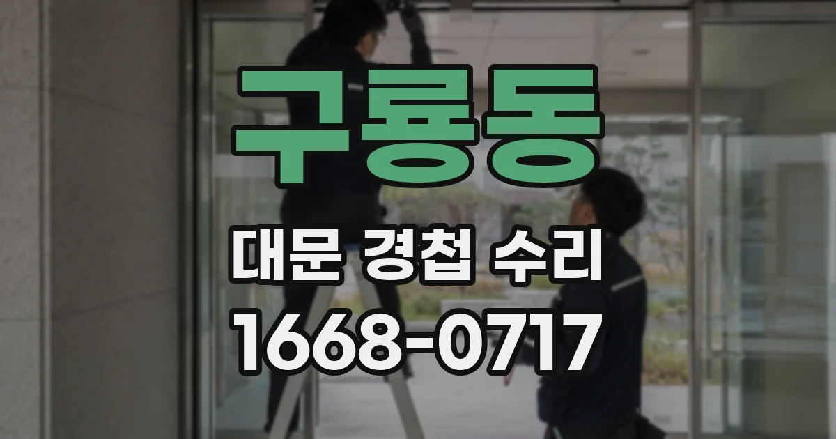 구룡동 대문 경첩 수리