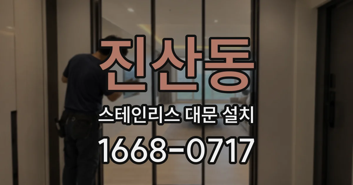진산동 스테인리스 대문 설치